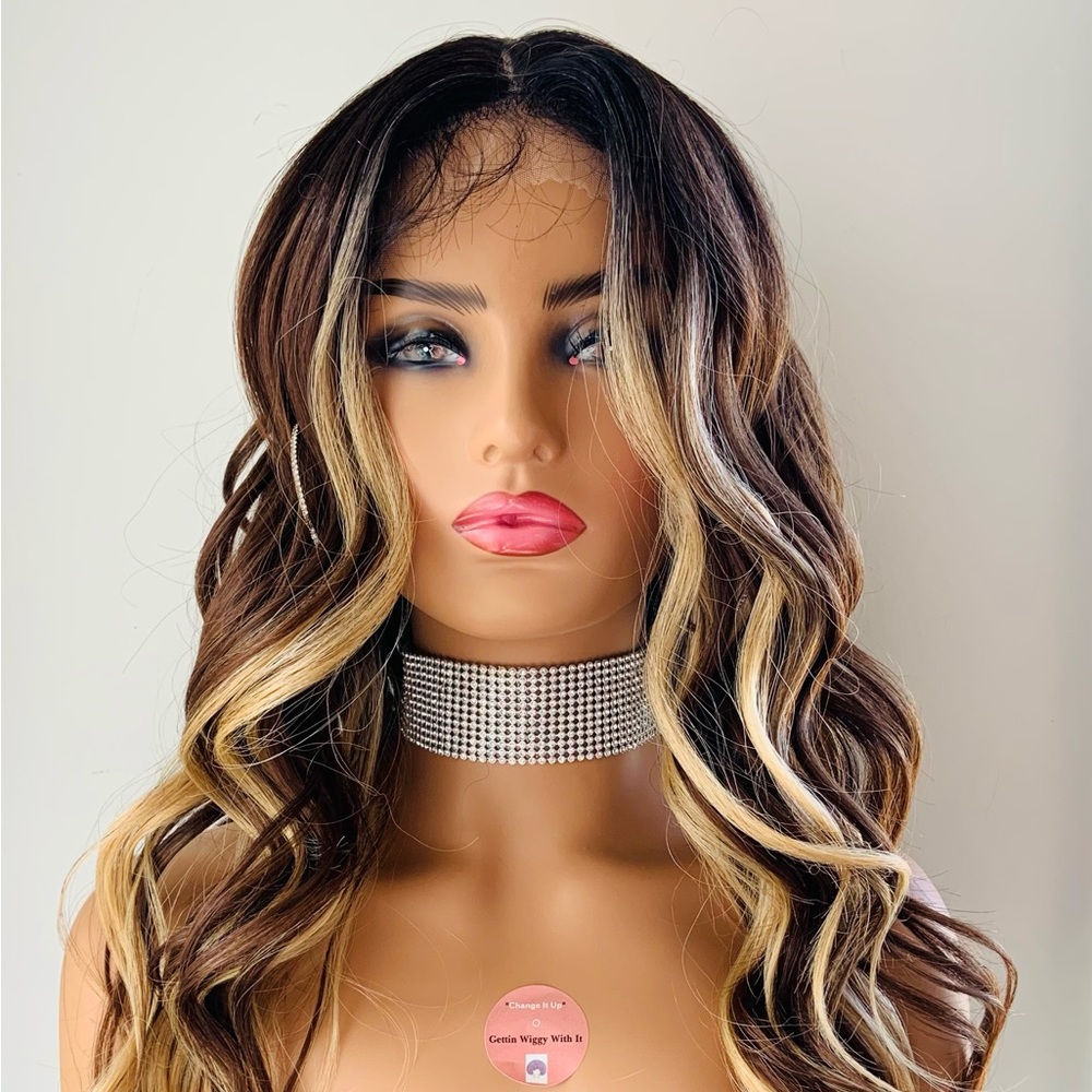 Gorgeous Toffee Blonde Premium Fiber Lace Front Wig for Daily Wear or Events